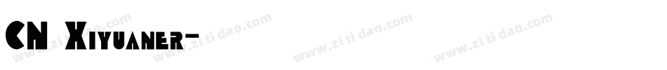 CN Xiyuaner字体转换